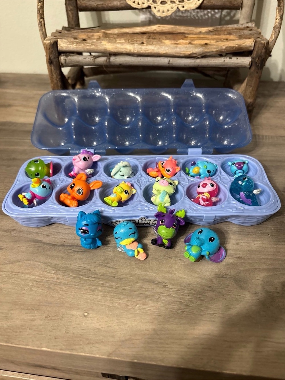 MIXED LOT Hatchimals Colleggtibles 12 pack egg carton AND 16 Hatchimals PREOWNED